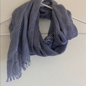 Navy and White Scarf